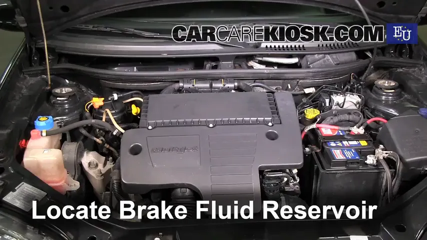 2003 Fiat Punto EX 1.3L 4 Cyl. Turbo Diesel Brake Fluid Check Fluid Level